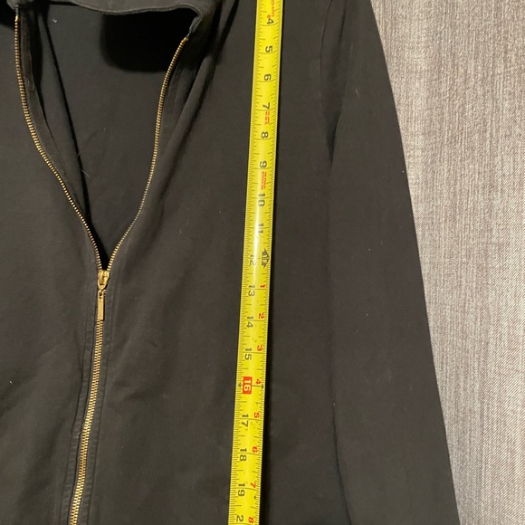 Charter Club Zip Up in Classic Black - Picture 4 of 4